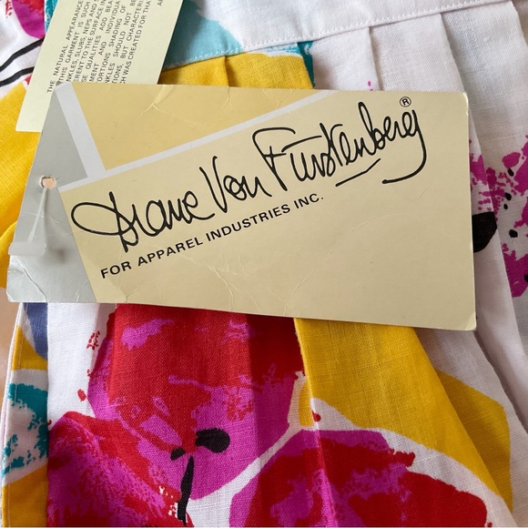 Diane Von Furstenberg Vintage Fruit Print  Midi Skirt Size 10 (Runs Small) NWT - Picture 8 of 12